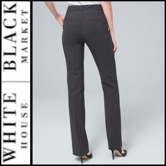 NWT WHBM Wool-Blend Bootcut Pants - Picture 3 of 6